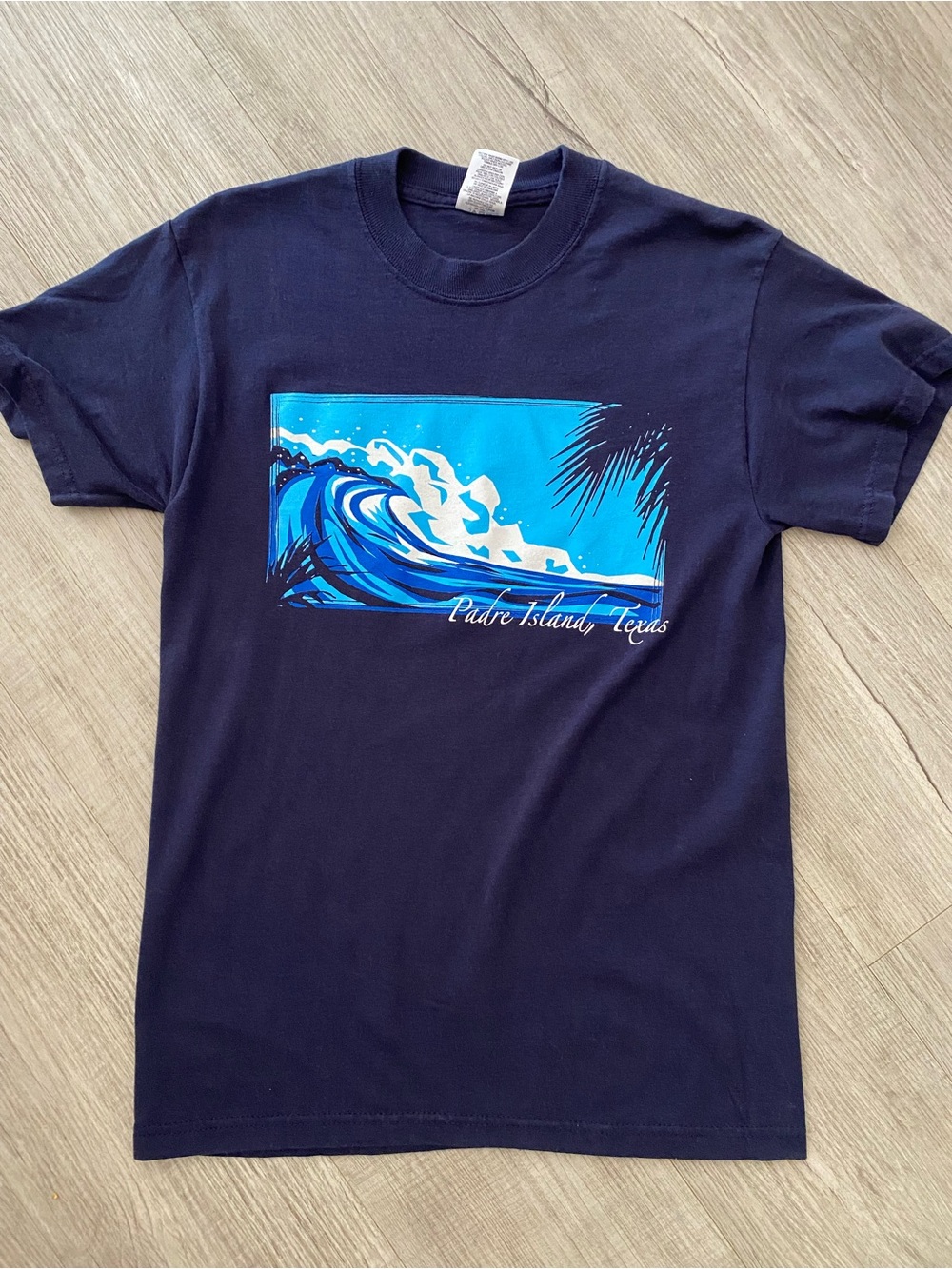 Vintage Jerzees 1990s Y2K Padre Island Texas Souvenir T-Shirt Beach Sz S